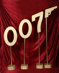 James Bond 3D 007 sculpture